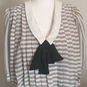 1970s Striped Vintage Dress